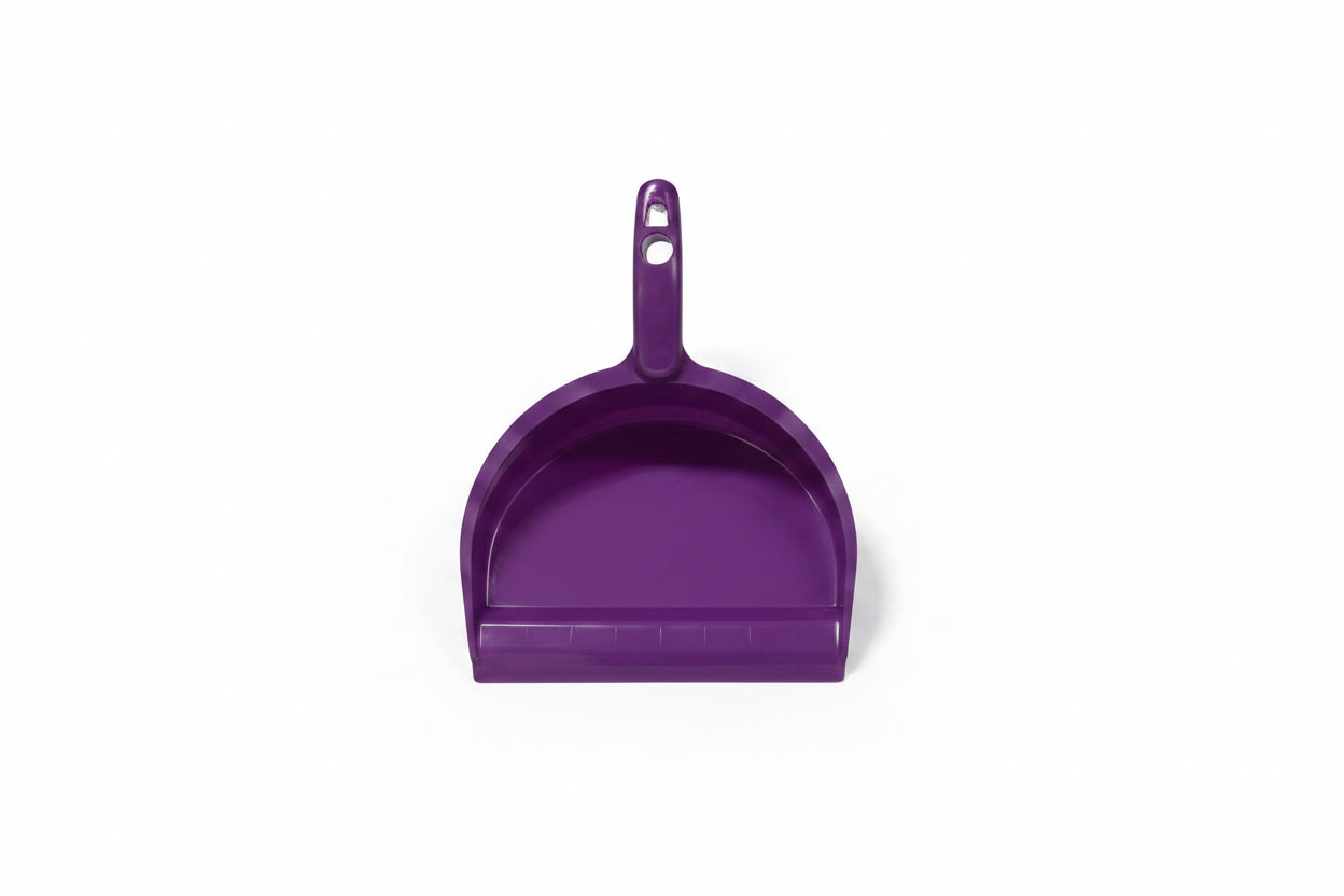 Plastic Dustpan with Handle – Assorted Colours