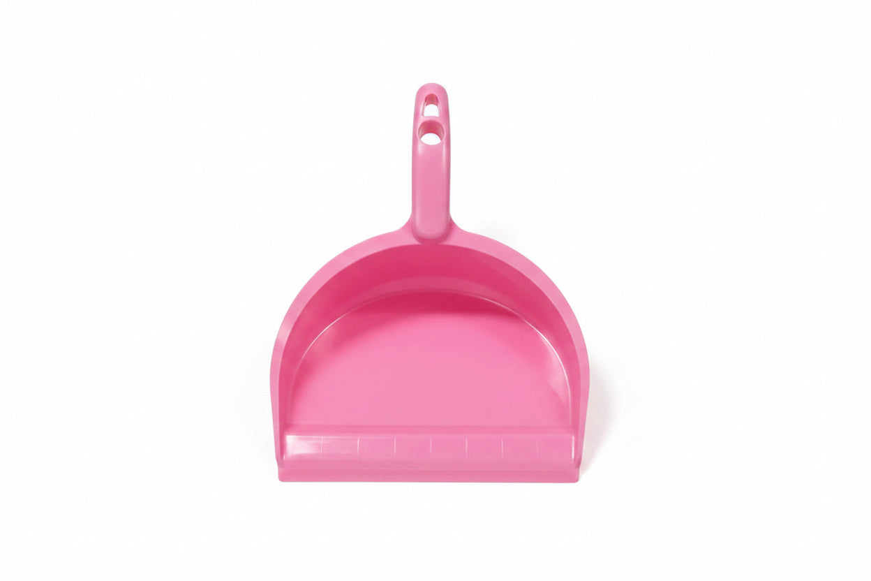 Plastic Dustpan with Handle – Assorted Colours