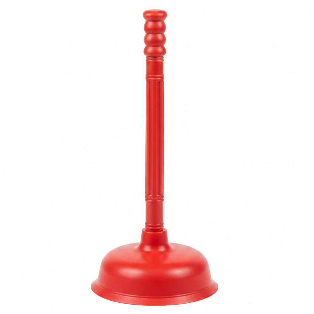 Heavy-Duty Toilet Plunger with Long Handle