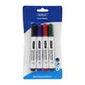 Whiteboard Markers (4 Pack – Medium Tip)  (Multicolour)