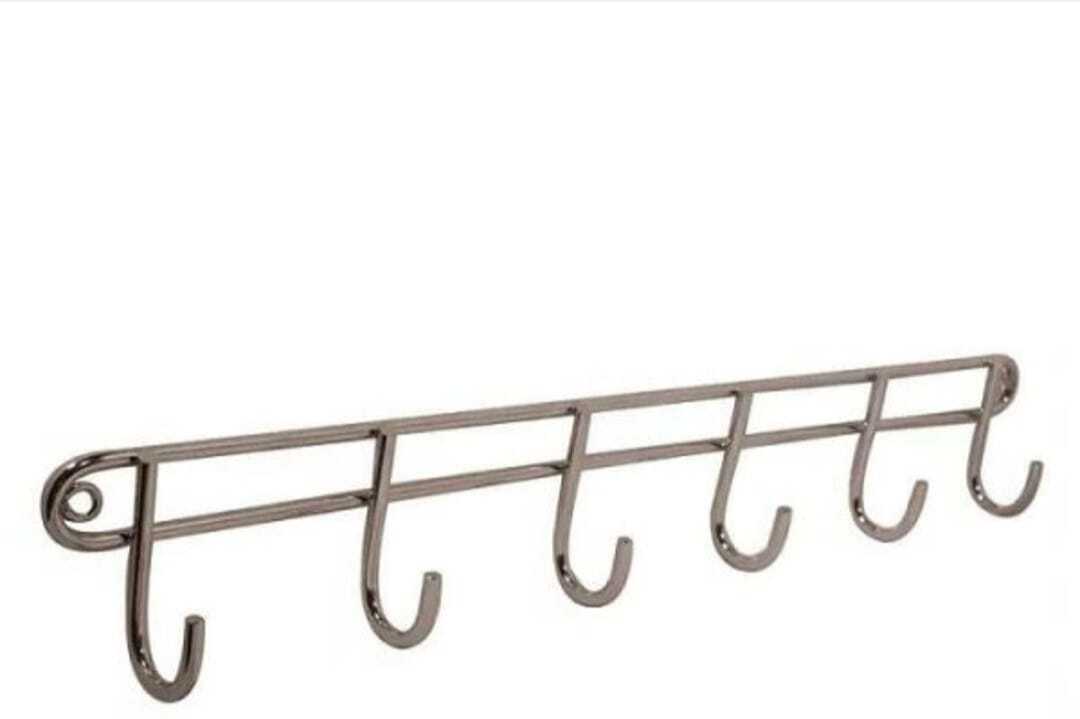 6 Hook Utility Rack, (Pack of 1)