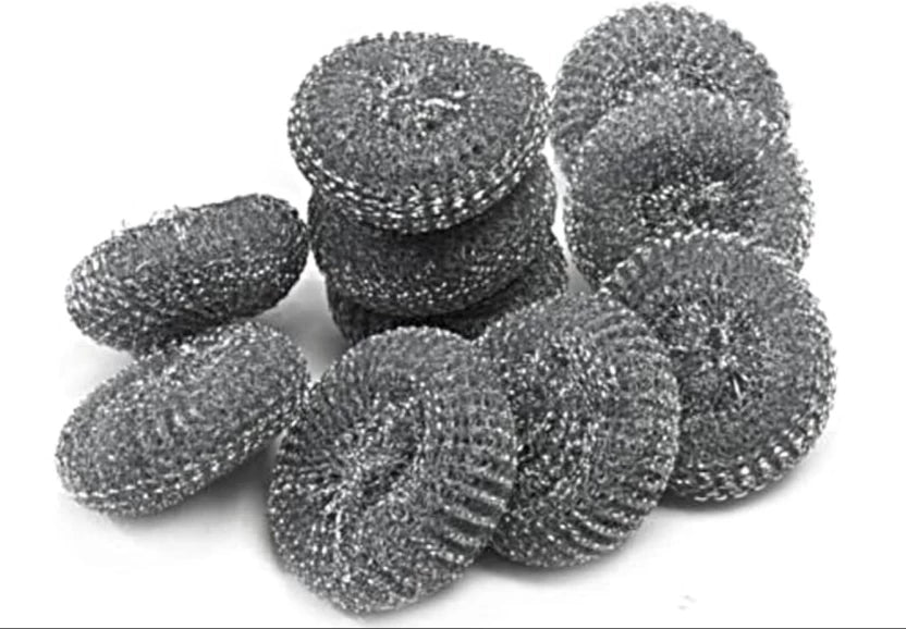 Pot Scourer Stainless Steel Scrub  (Regular, Pack of 20)