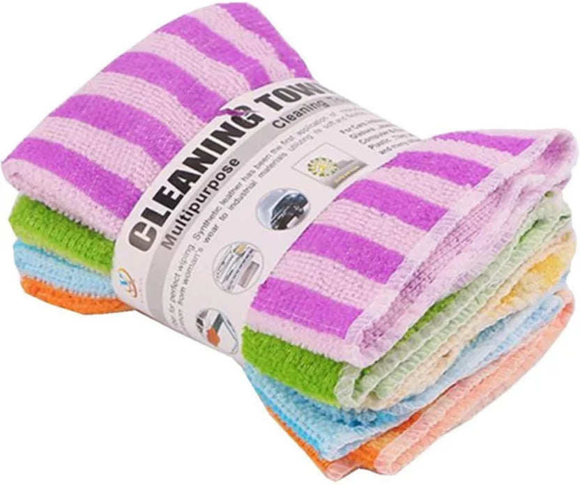Wet and Dry Microfiber Cleaning Cloth  (5 Units)