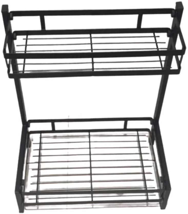 ShopMarket Premium 2-Tier Countertop Kitchen Organiser & Multi-Function Spice Rack