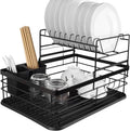 Cast Iron Dish Drainer Kitchen Rack  (Black)