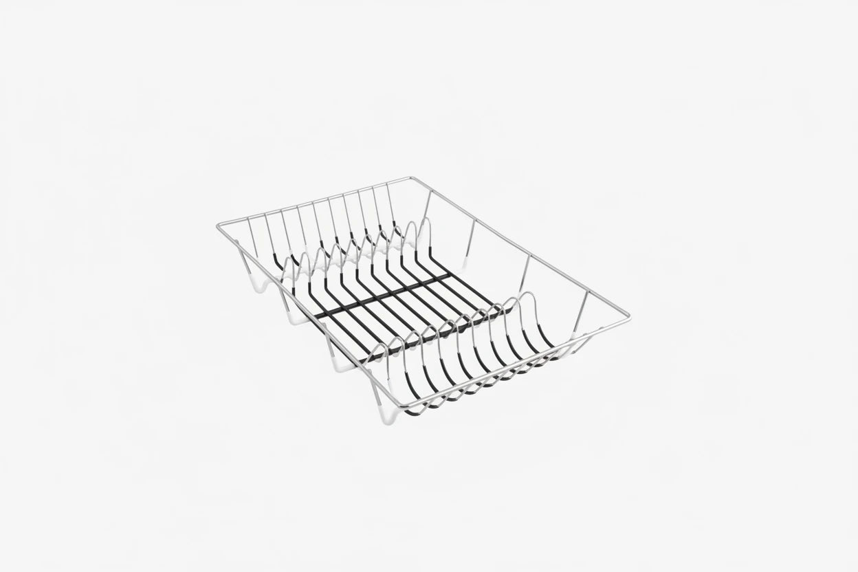 Essentials dish Rack Steel Dish Drying Kitchen Rack