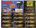 Super Strong Super Glue 12 Piece Carded 20 ml Adhesive Tool  (Set of 12, Black)