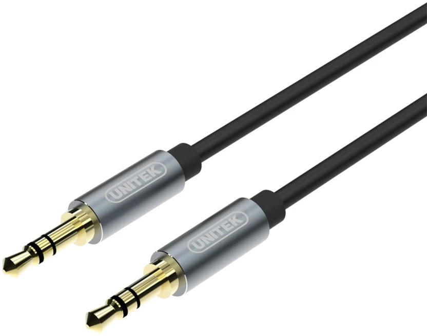 3.5mm Jack 1.5 m CAB-3.5MM-MM-1.5M-U 3.5Mm Stereo Male To Male Cable 1.5M  (Compatible with Computer, Black, One Cable)